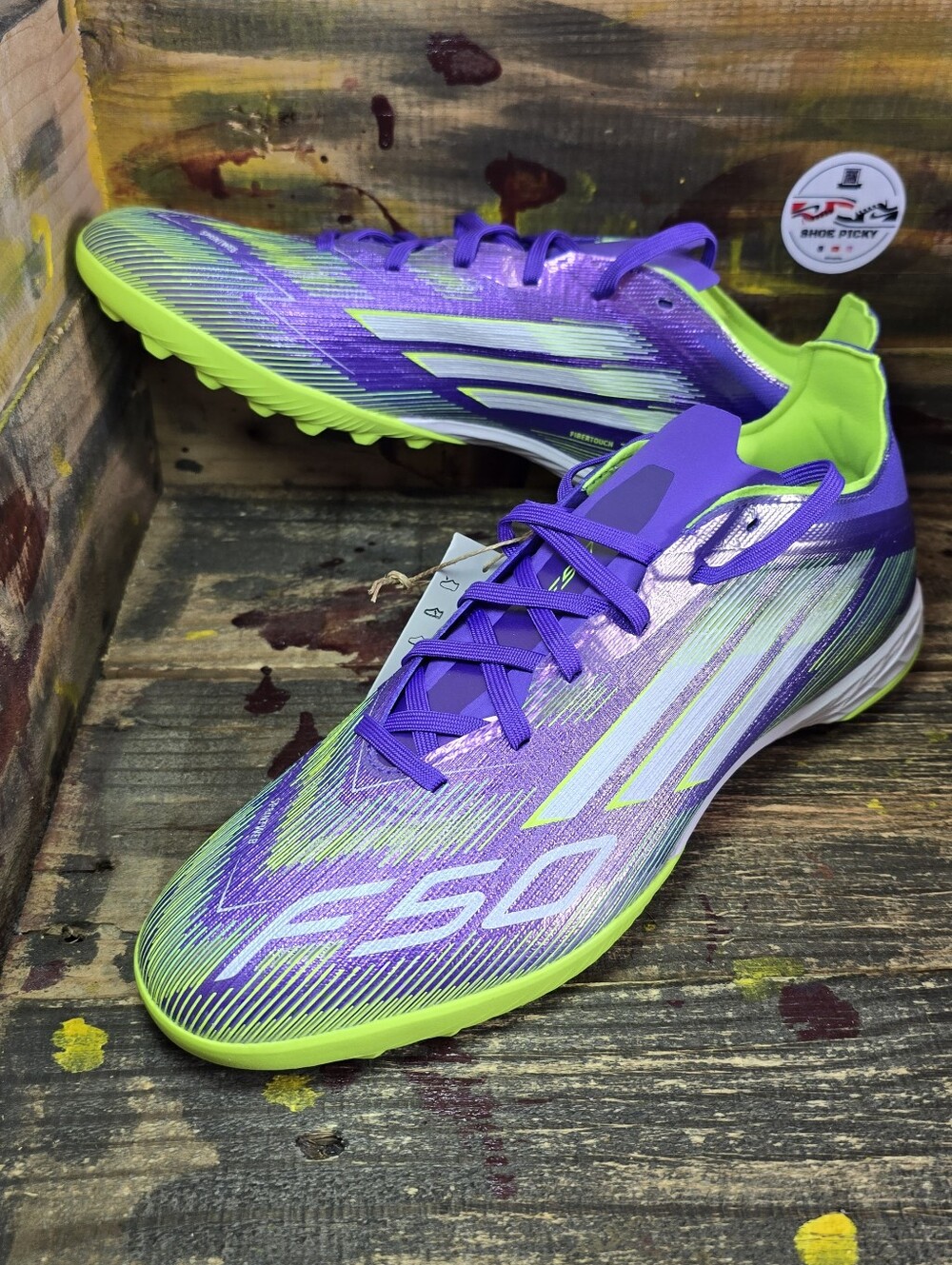Adidas F50 Pro TF Turf Radiant Blaze Pack Purple Soccer JH7665 Men Sz 11.5 New
